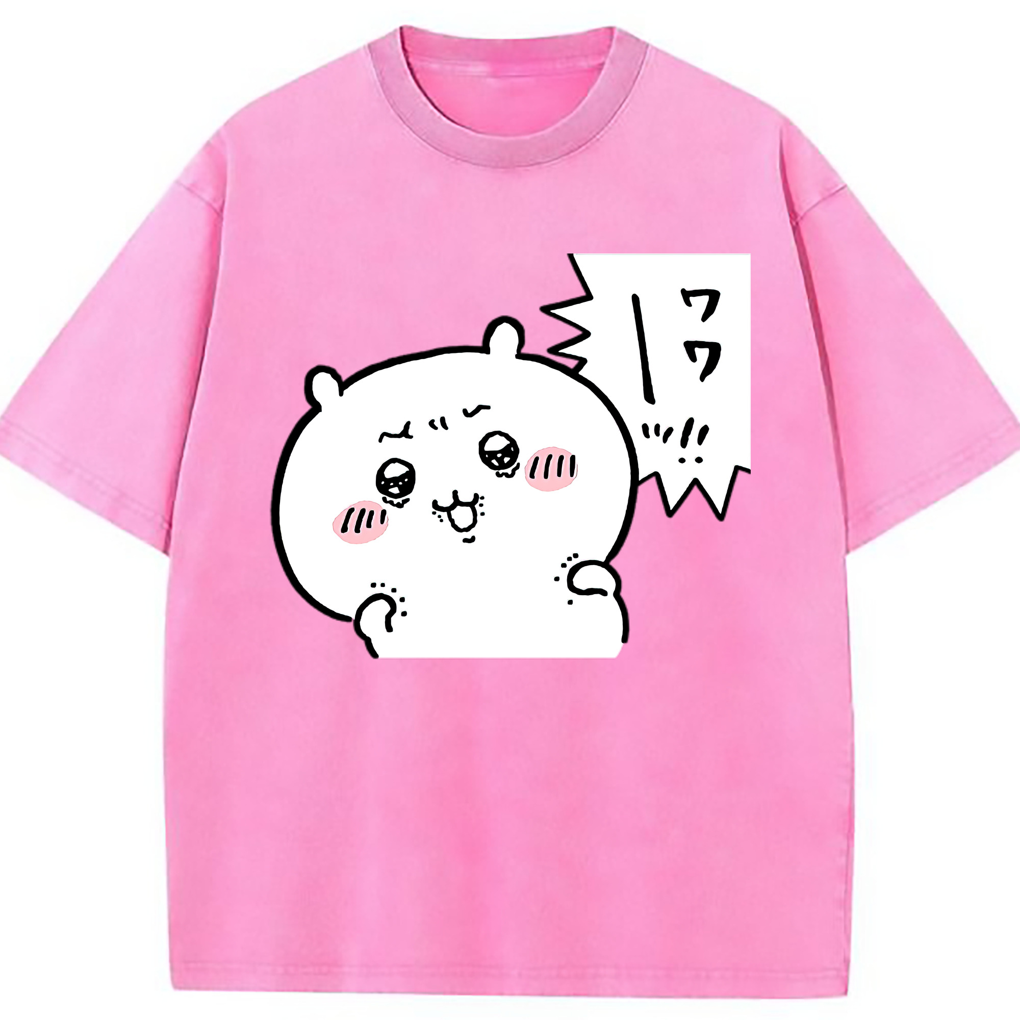 （画像用） ちいかわ ちいかわ Chii-kawa chiikawa 綿100% ヴィンテージ風 半袖Tシャツ（フロントプリント）